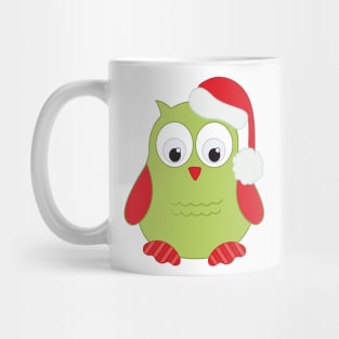 Cute Santa Owl Mug